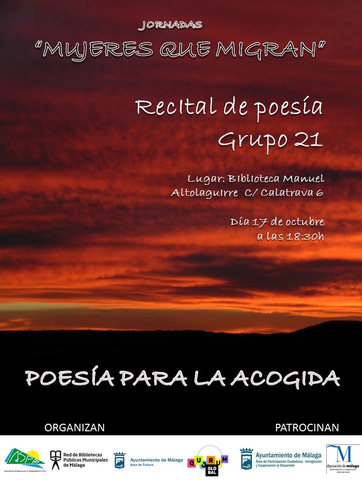 Cartel recital Migraciones 17-octubre en Calatrava Cartel recital Migraciones 17-octubre en Calatrava