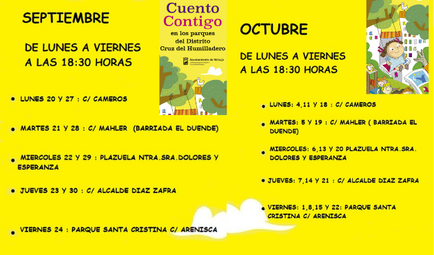 Cuentacuentos infantiles horario 2021 Cuentacuentos infantiles horario 2021
