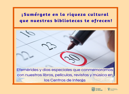 Días especiales para compartir efemérides literarias y bibliotecarias. (1)