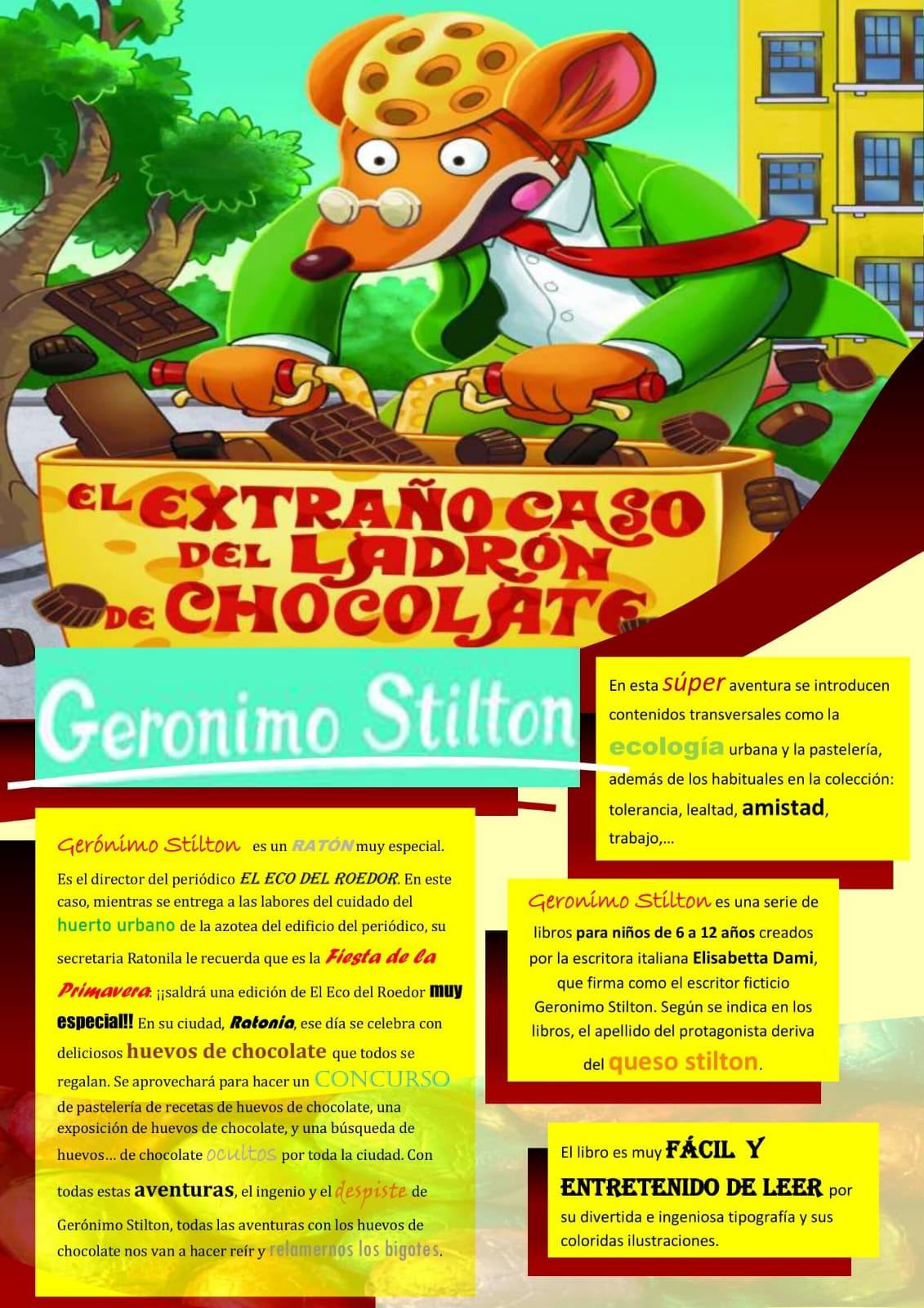 3. EL EXTRAÑO CASO DEL LADRÓN DE CHOCOLATE. GERONIMO STILTON